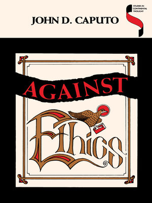 cover image of Against Ethics